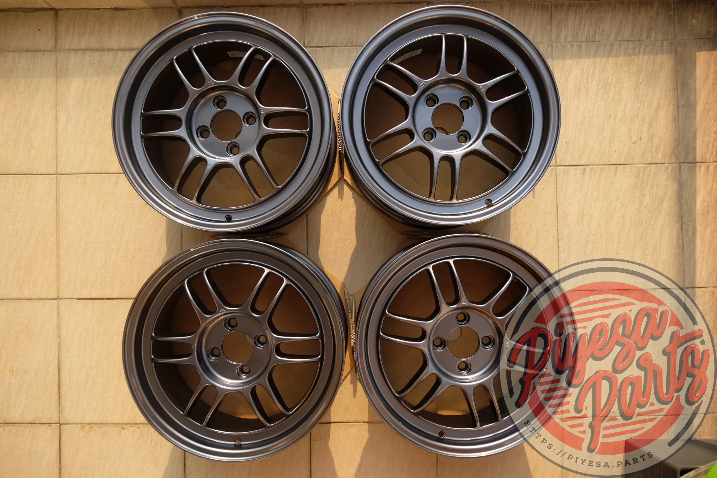 Brand New Enkei RPF1 16x7 +43 4x100 Gun Metal