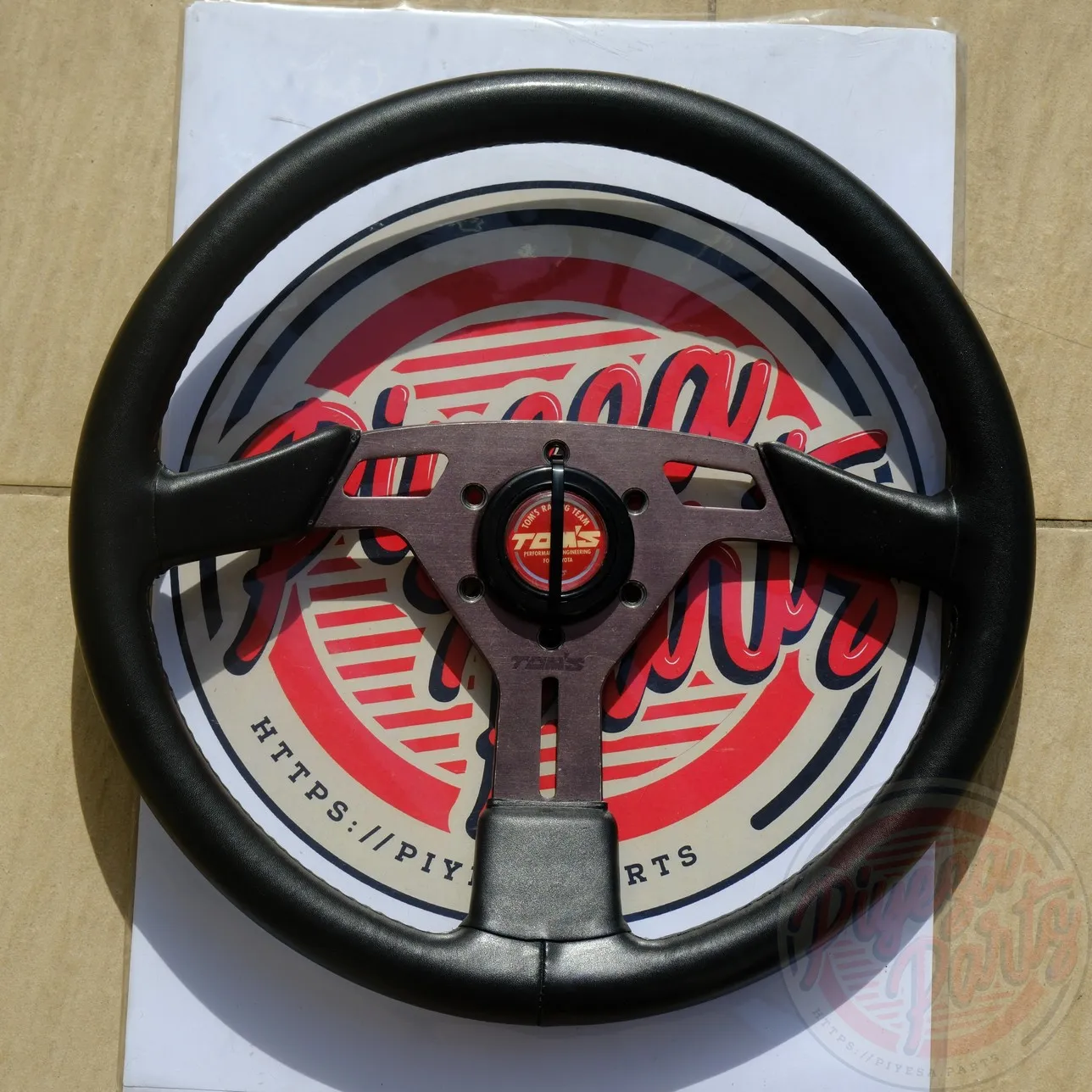 Tom's Competition Steering Wheel with Horn Button